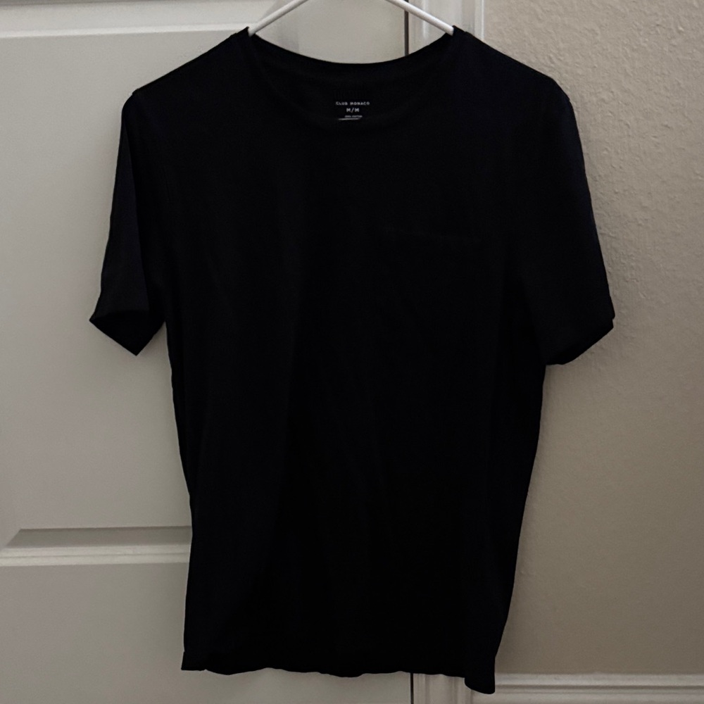 Club Monaco Black Short Sleeve Tee